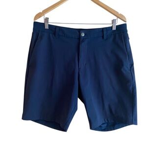 Lululemon 2021 Commission Classic-Fit Short 9"  Men 34 Navy Blue Warpstreme FLAW